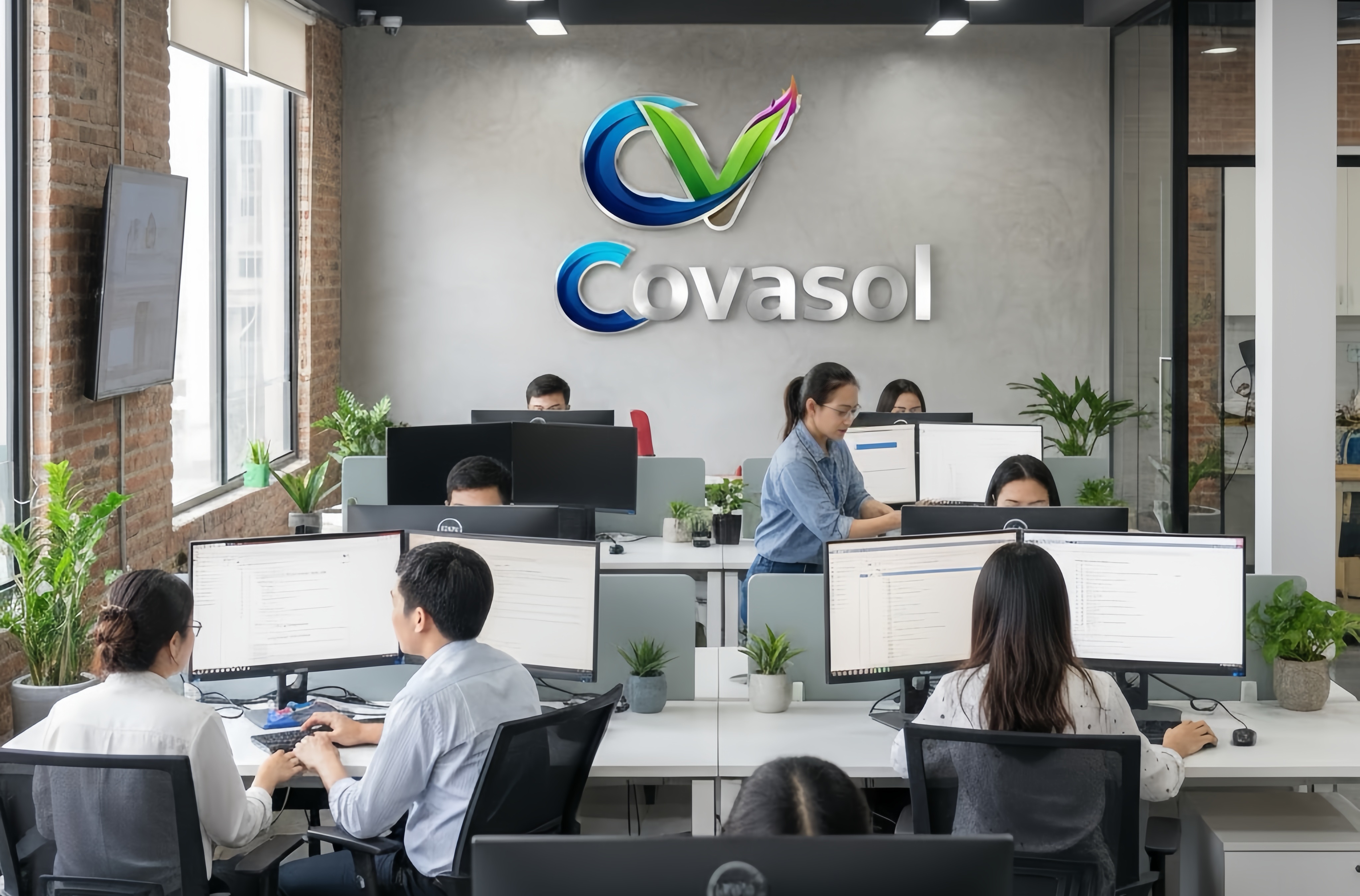 Không gian IT tại văn phòng COVASOL